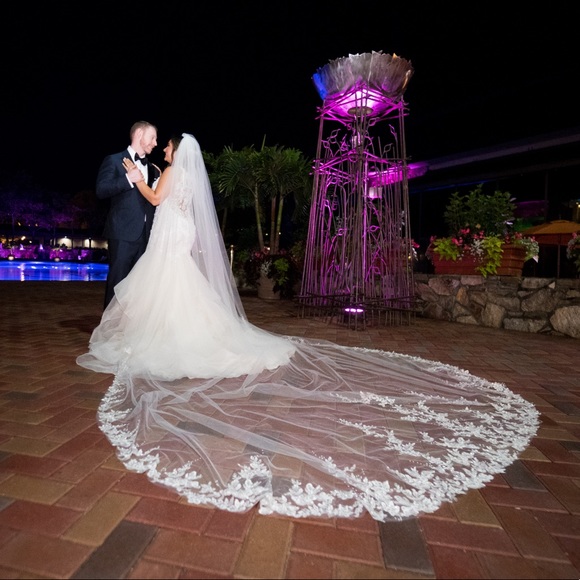 Selling gorgeous veil from boutique de voile. - Picture 1 of 5